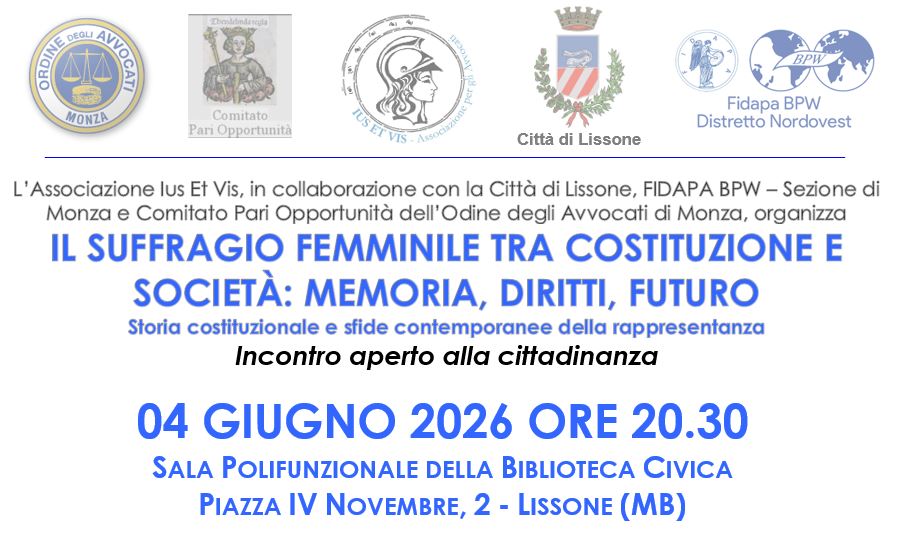 04/06/2026 - Il Suffragio Femminile a ottant'anni dal 2 giugno 1946