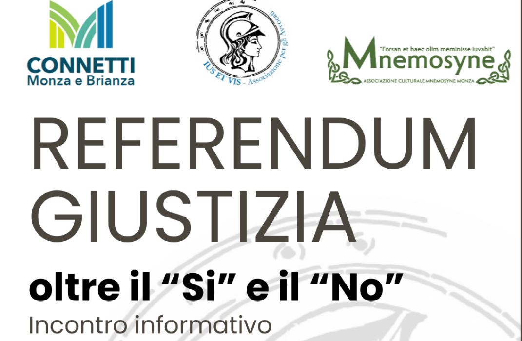 12/03/2026 - incontro pubblico sul referendum a Monza