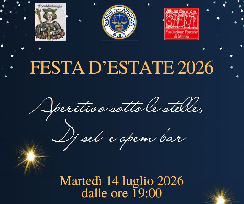 14/07/2026 - Festa d'Estate dell'Ordine di Monza