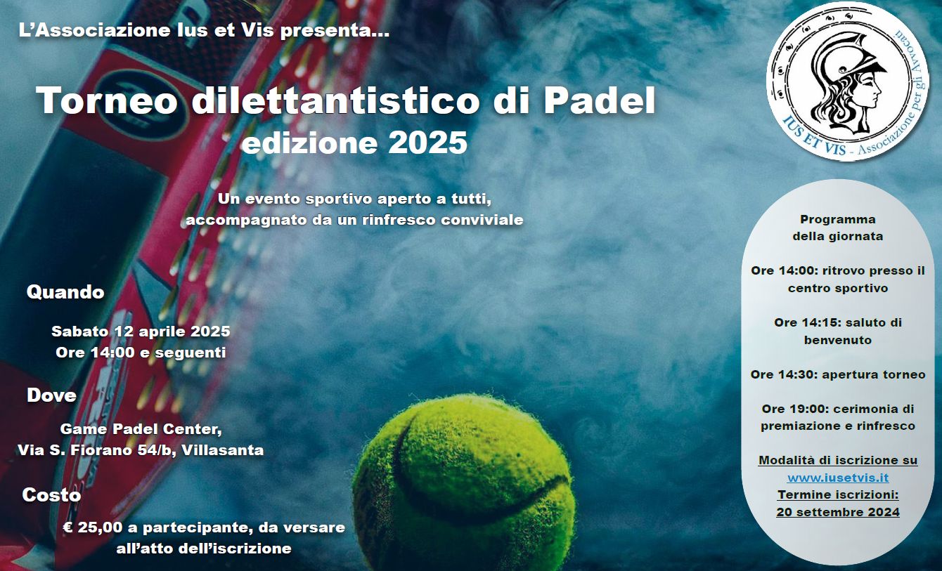 12/04/2025 - Torneo di Padel di Ius Et Vis