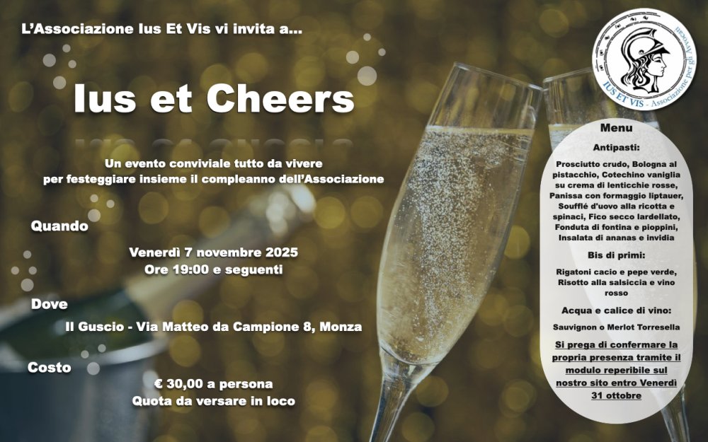 Buon compleanno Ius Et Vis! - 7/11/2025