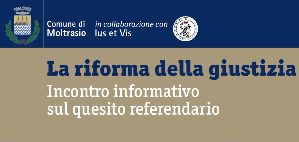 28/02/2026: incontro pubblico a Moltrasio "La riforma della Giustizia"