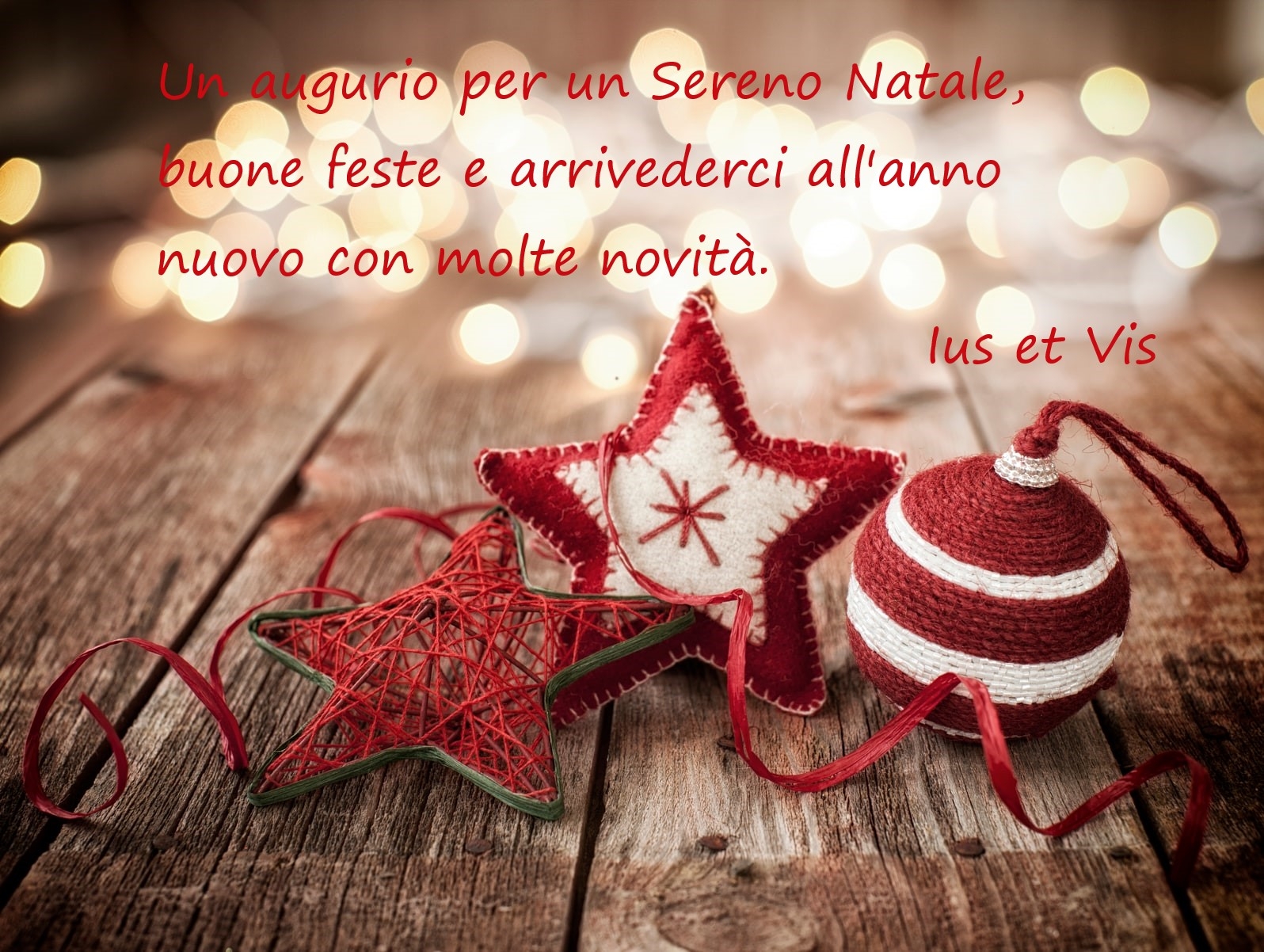 Auguri di Buon Natale e Buone Feste da Ius Et Vis!